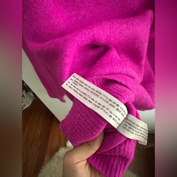 Pink Zara Soft Knit Sweater - Picture 5 of 5